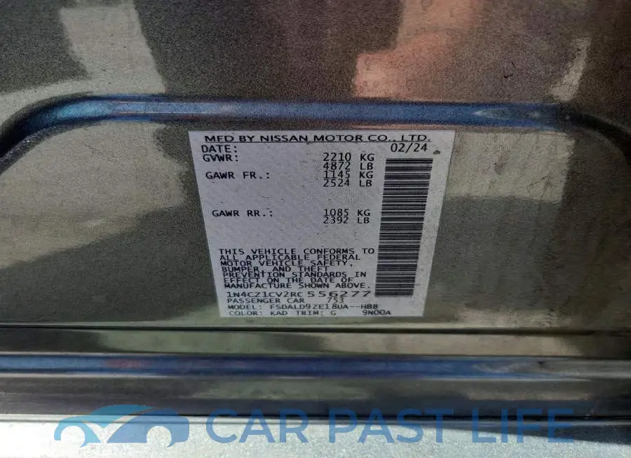 1N4CZ1CV2RC556277# 12