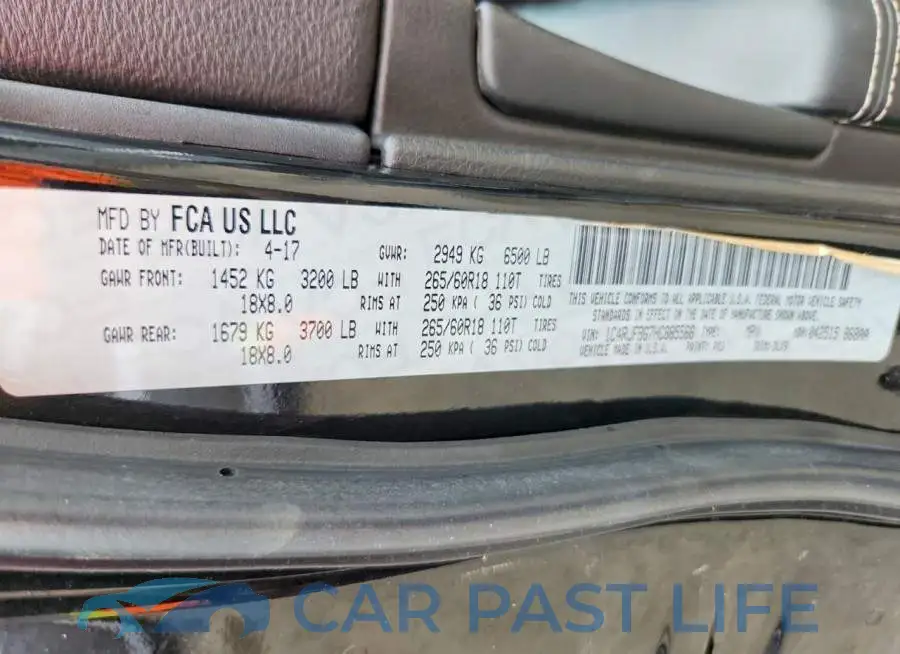 1C4RJFBG7HC885566# 13