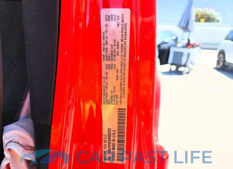 1C4RJXP63SW602222# 12