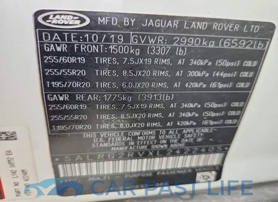 SALRG2RVXL2422405# 12
