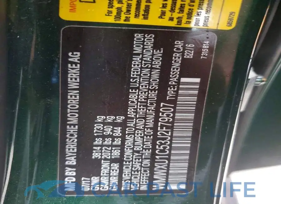 WMWXU1C53J2F79507# 13