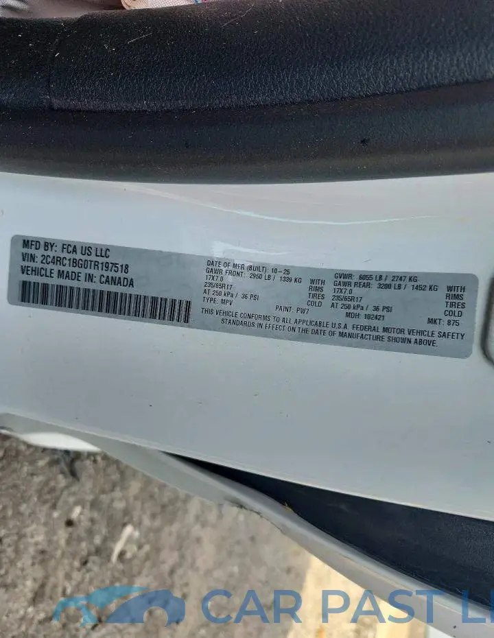 2C4RC1BG0TR197518# 13