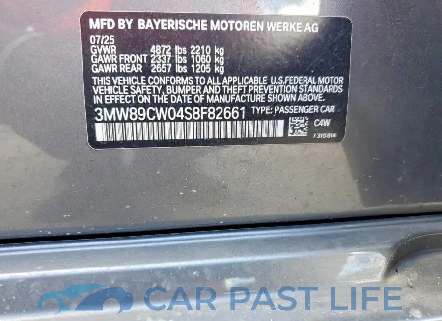 3MW89CW04S8F82661# 13