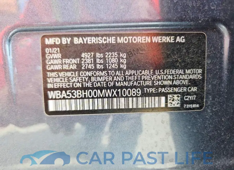 WBA53BH00MWX10089# 12