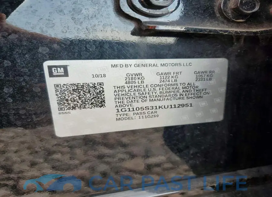 1G1105S31KU112951# 12