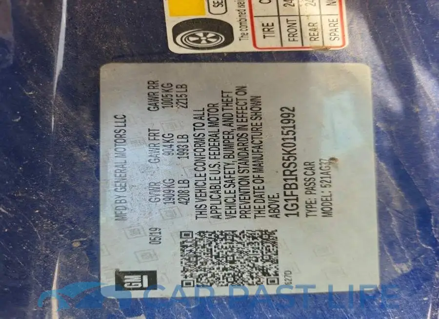 1G1FB1RS5K0151992# 13