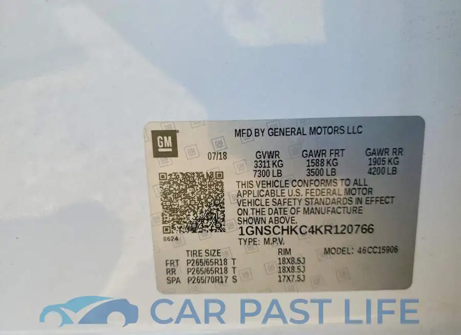 1GNSCHKC4KR120766# 13