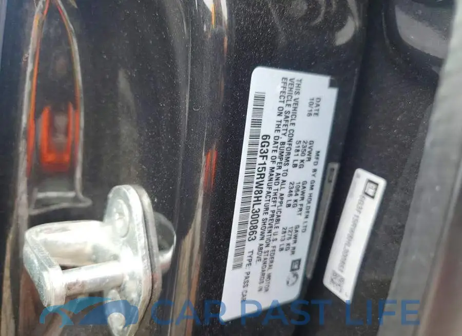 6G3F15RW8HL300863# 12