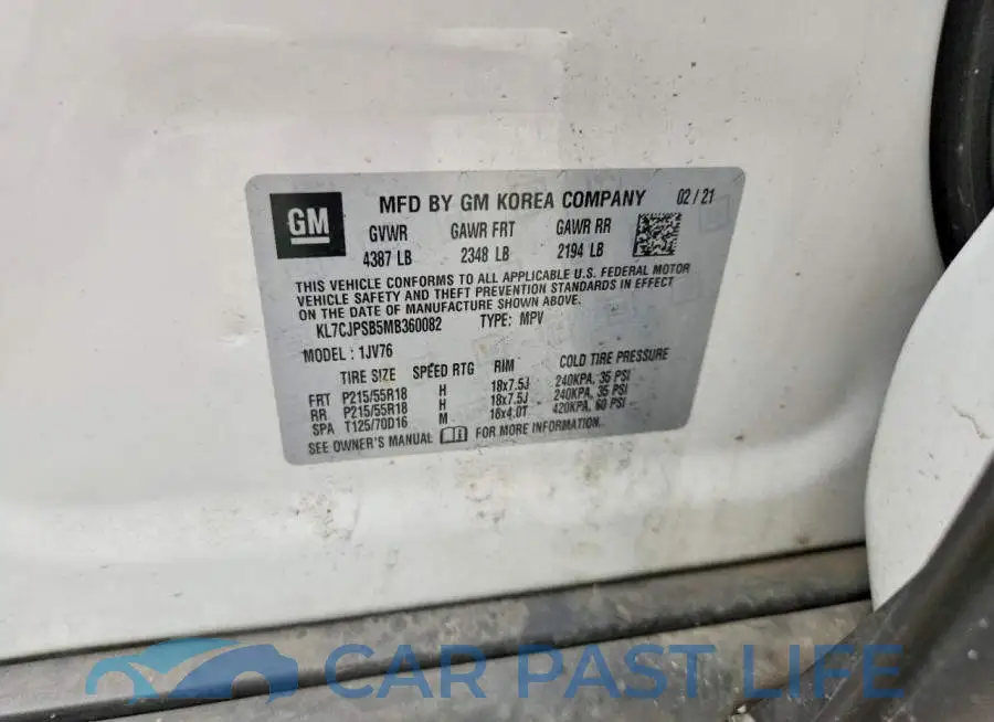 KL7CJPSB5MB360082# 12
