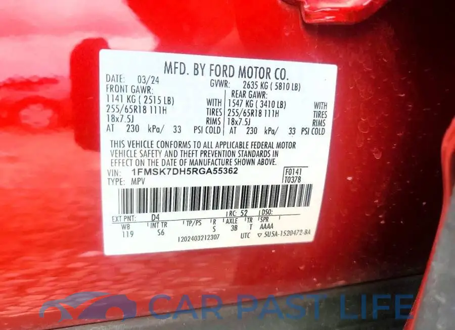 1FMSK7DH5RGA55362# 13