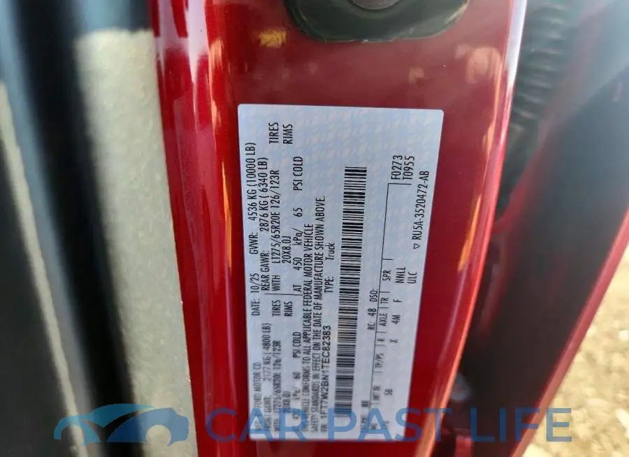 1FT7W2BN1TEC82383# 12