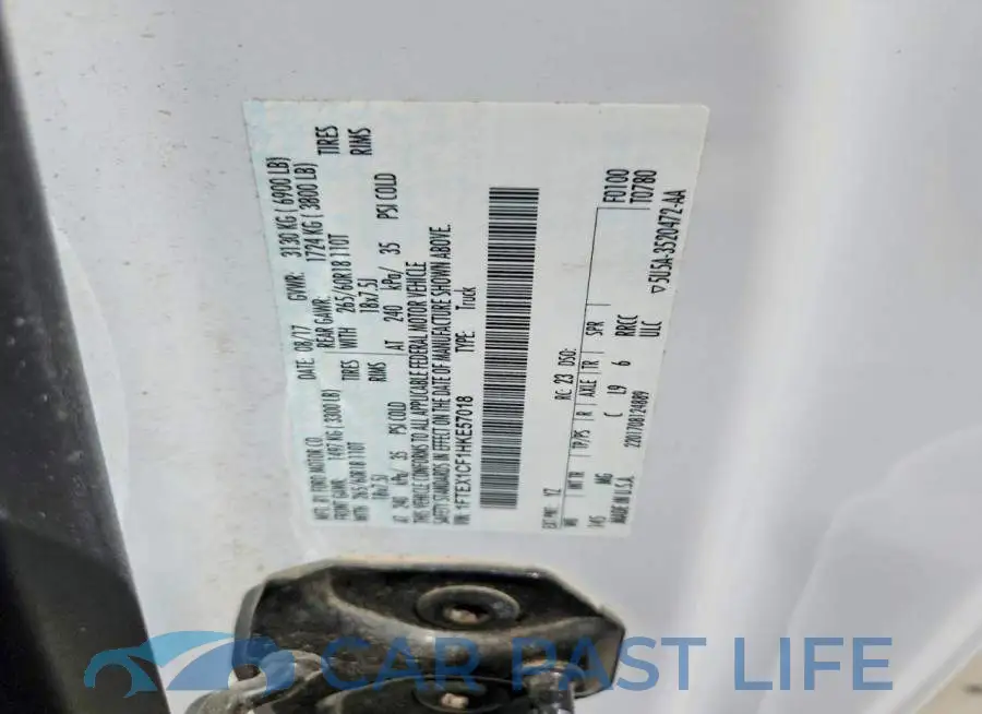 1FTEX1CF1HKE57018# 12