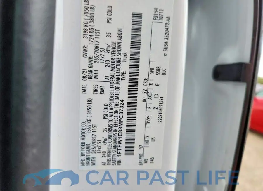 1FTFW1E83MFC37324# 13