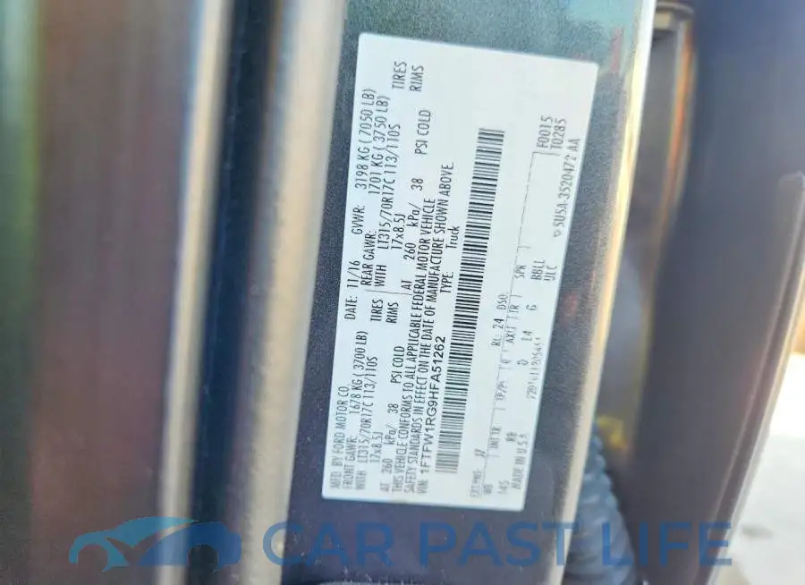 1FTFW1RG9HFA51262# 12