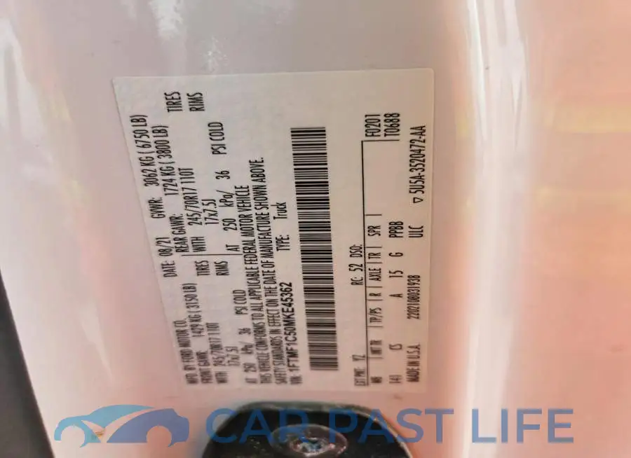1FTMF1C50MKE45362# 13
