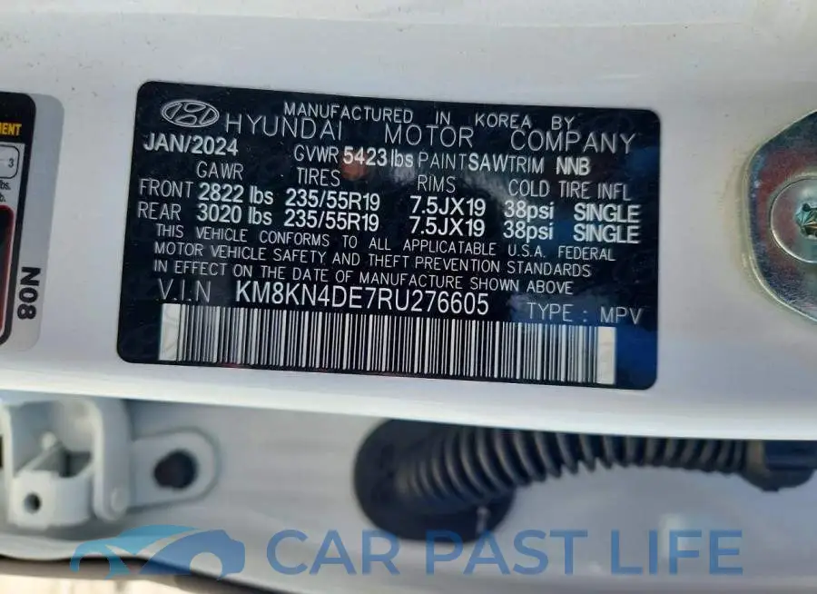 KM8KN4DE7RU276605# 13