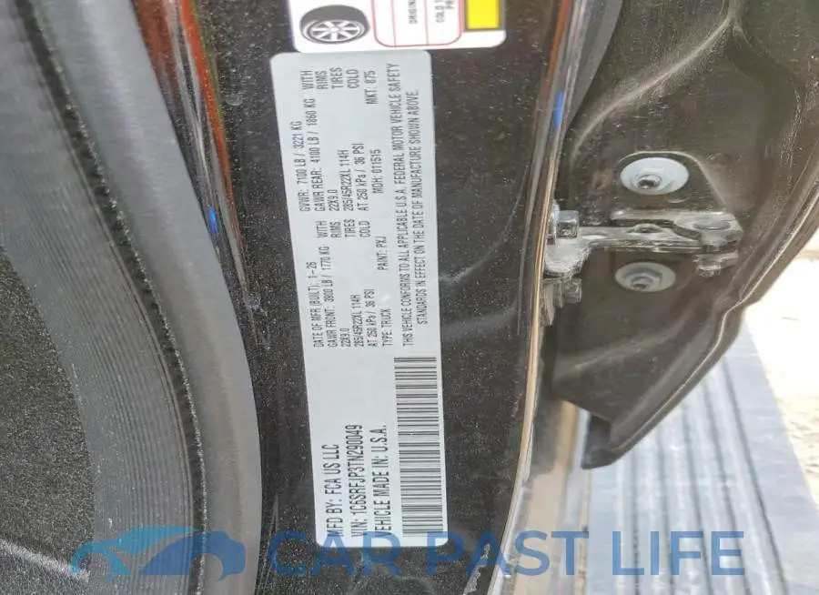 1C6SRFJP3TN290049# 12