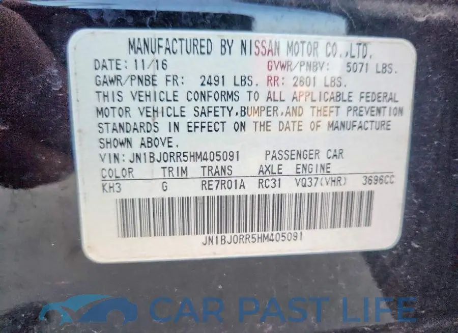 JN1BJ0RR5HM405091# 13