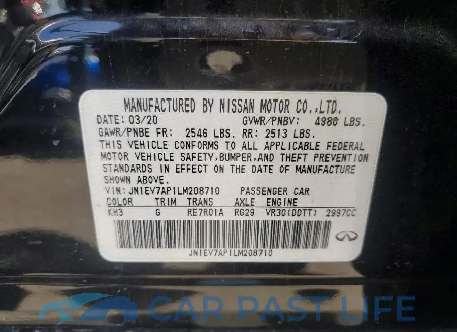 JN1EV7AP1LM208710# 12