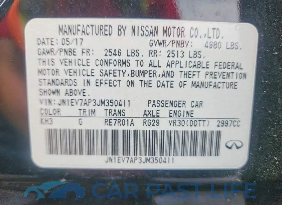 JN1EV7AP3JM350411# 12