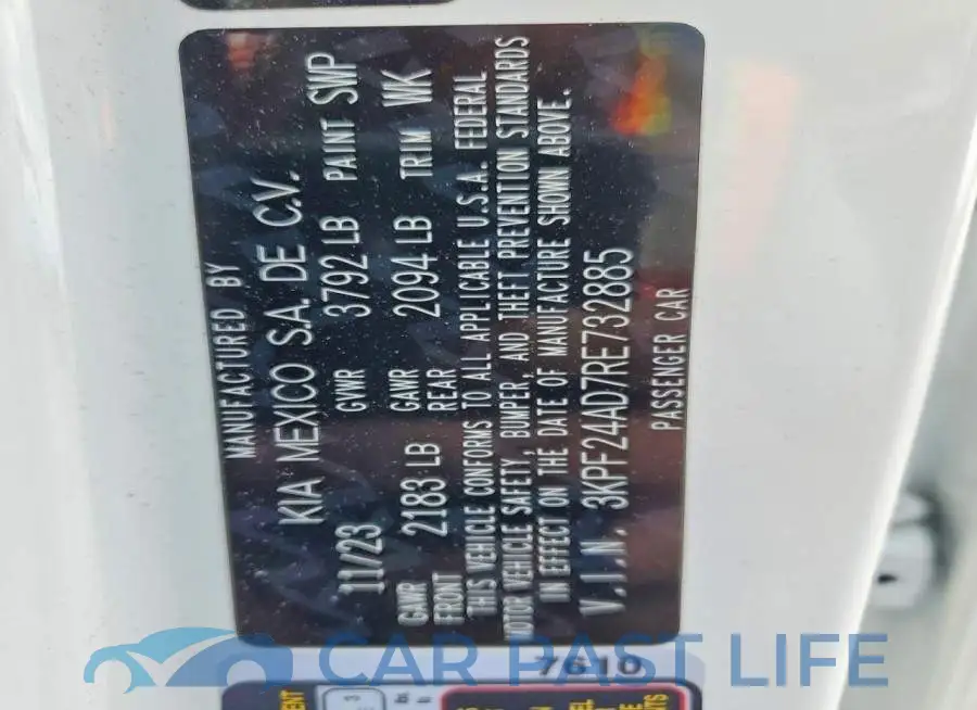 3KPF24AD7RE732885# 13