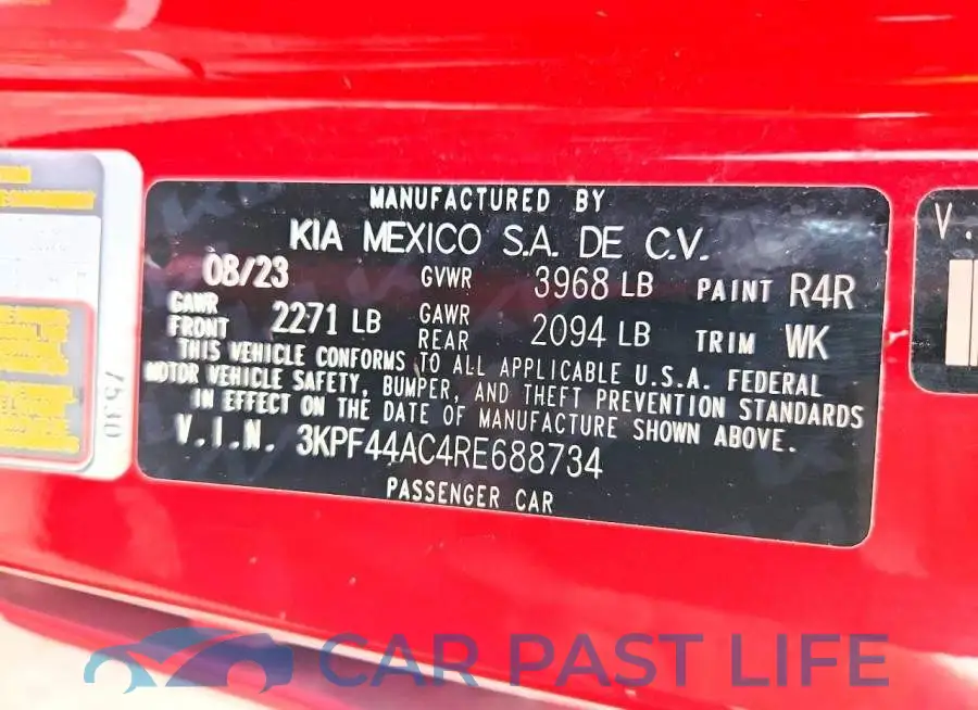 3KPF44AC4RE688734# 13