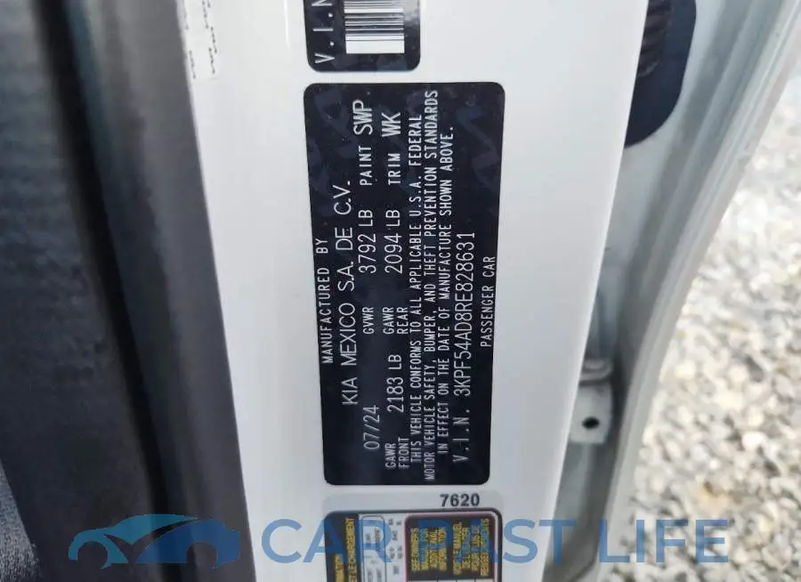 3KPF54AD8RE828631# 12