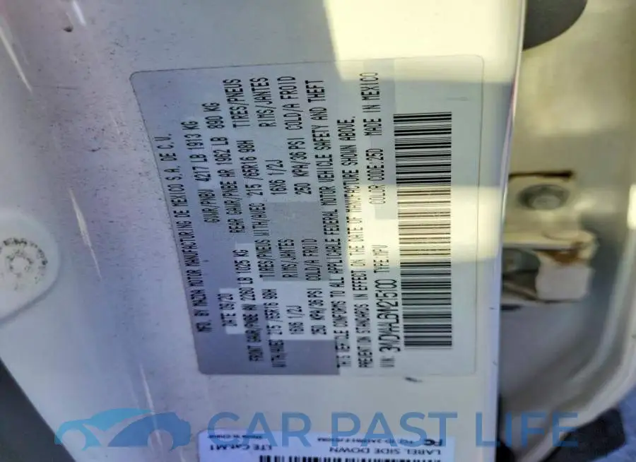 3MVDMAAL6MM215100# 12