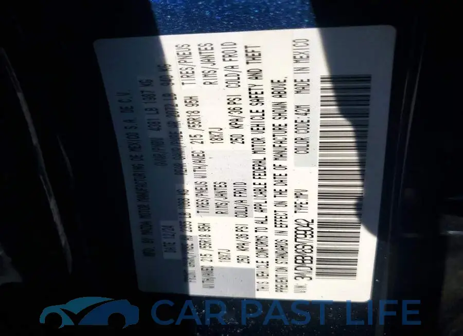 3MVDMBBM8SM799042# 12