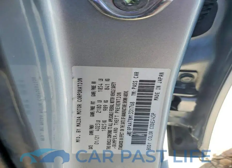 JM1BPAA78M1331768# 12