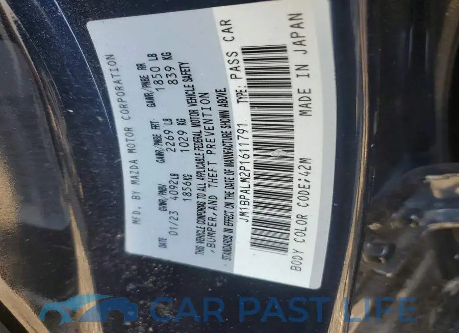 JM1BPALM2P1611791# 12