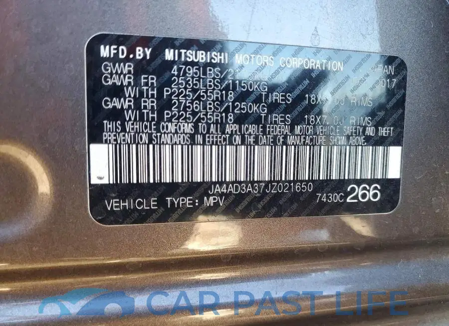 JA4AD3A37JZ021650# 13
