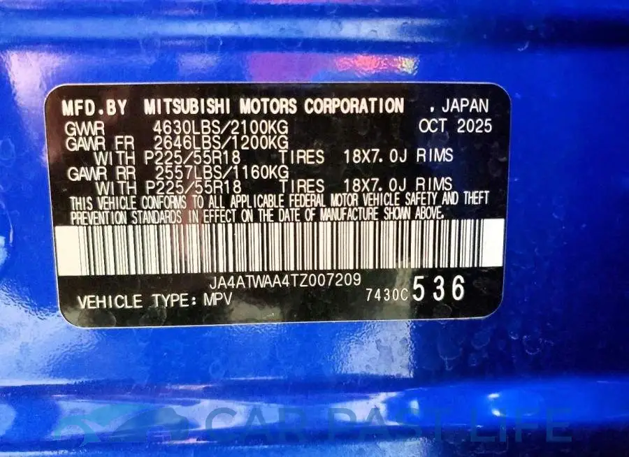 JA4ATWAA4TZ007209# 13