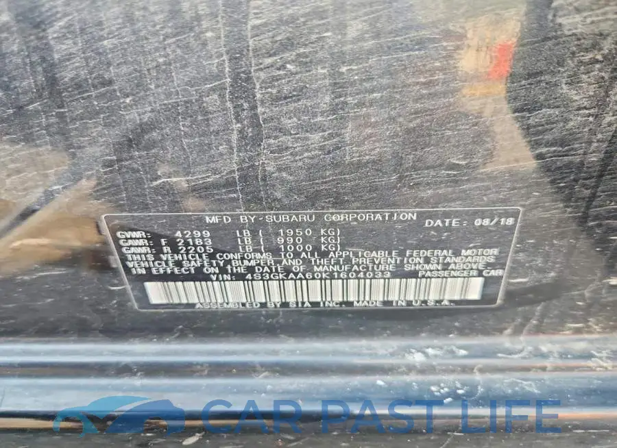 4S3GKAA60K1604033# 12