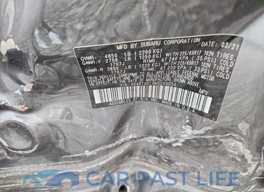 4S4BTADC8M3204054# 12
