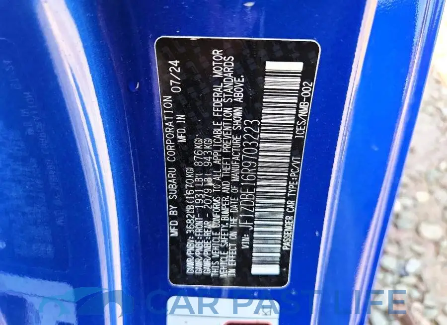 JF1ZDBE16R9703223# 13