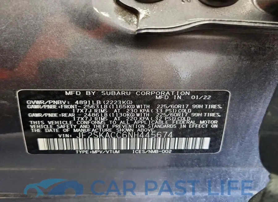 JF2SKACC6NH445674# 12