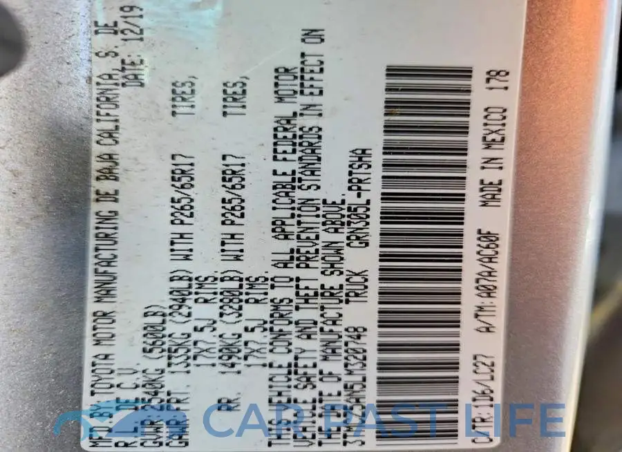 3TMCZ5AN5LM320748# 12