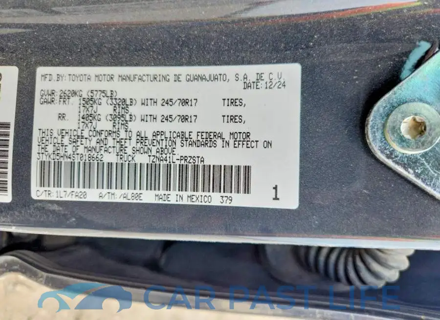 3TYKD5HN4ST018662# 12
