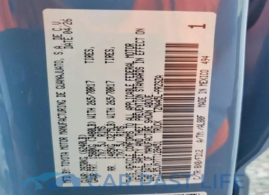 3TYLB5JN7TT128451# 13