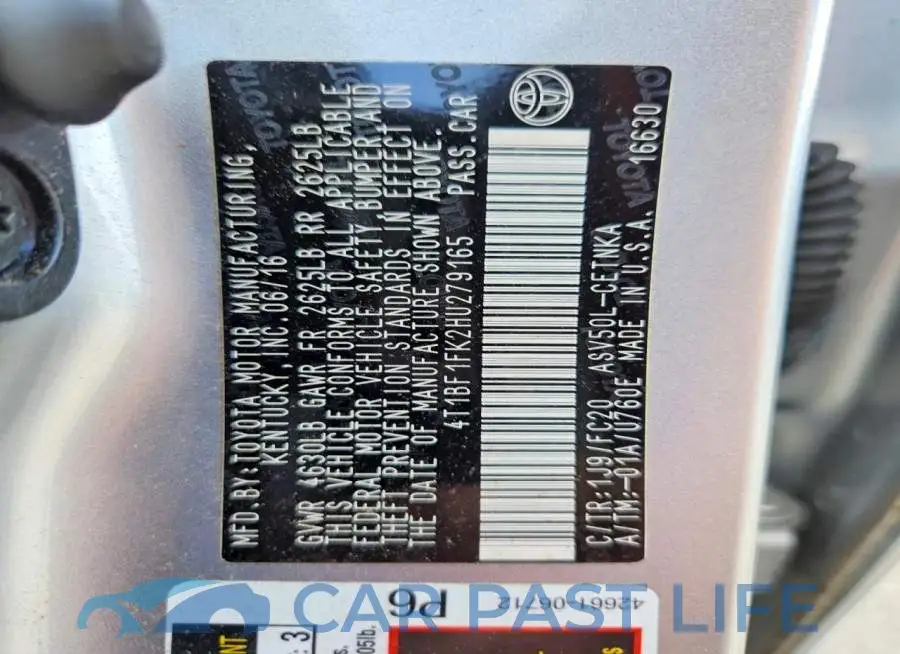 4T1BF1FK2HU279165# 13