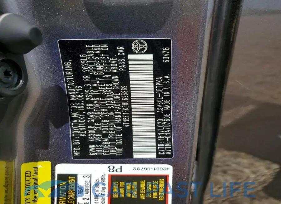 4T1BF1FK5HU625869# 13