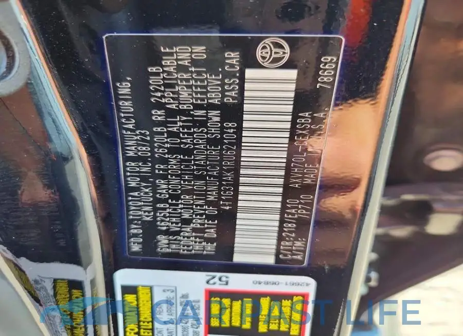 4T1G31AK1RU621048# 12