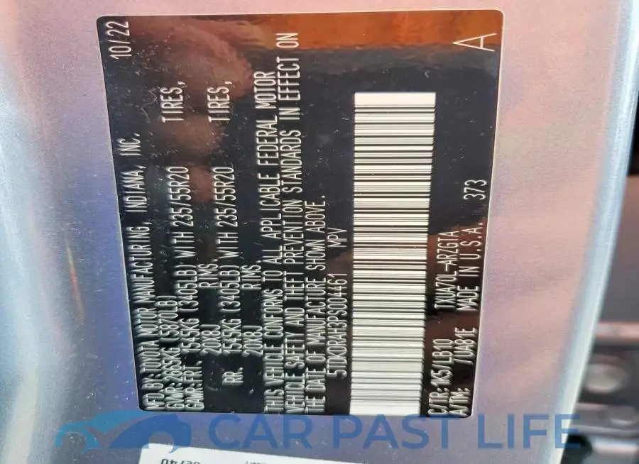 5TDKDRAH3PS004461# 13