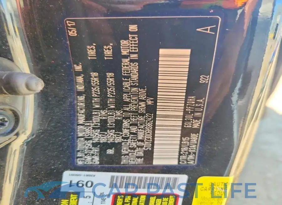 5TDYZ3DC6HS862422# 13