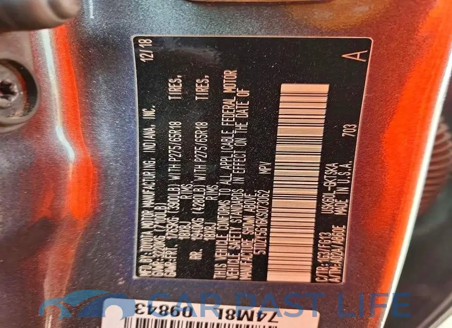 5TDZY5G16KS073062# 13