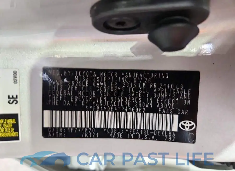 5YFB4MDE4TP416962# 13