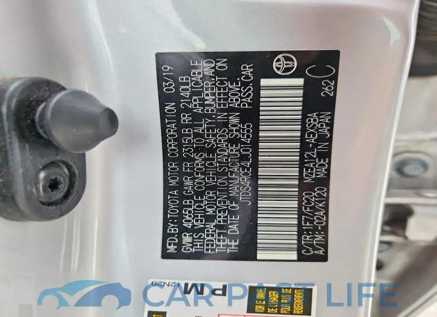 JTDS4RCE4LJ014555# 13