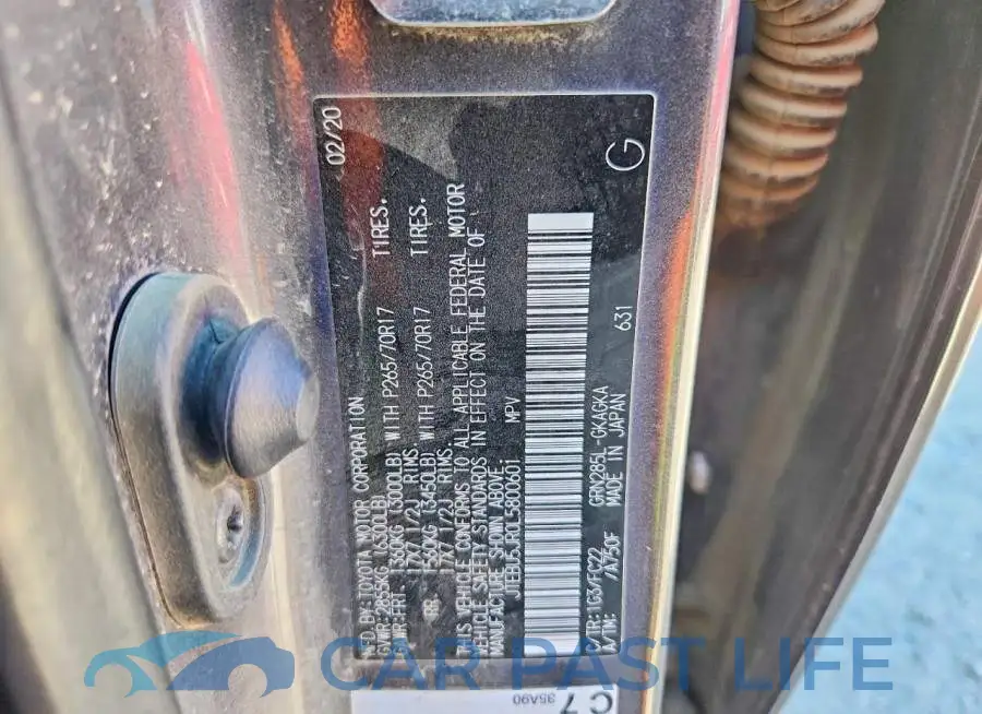 JTEBU5JR0L5800601# 13