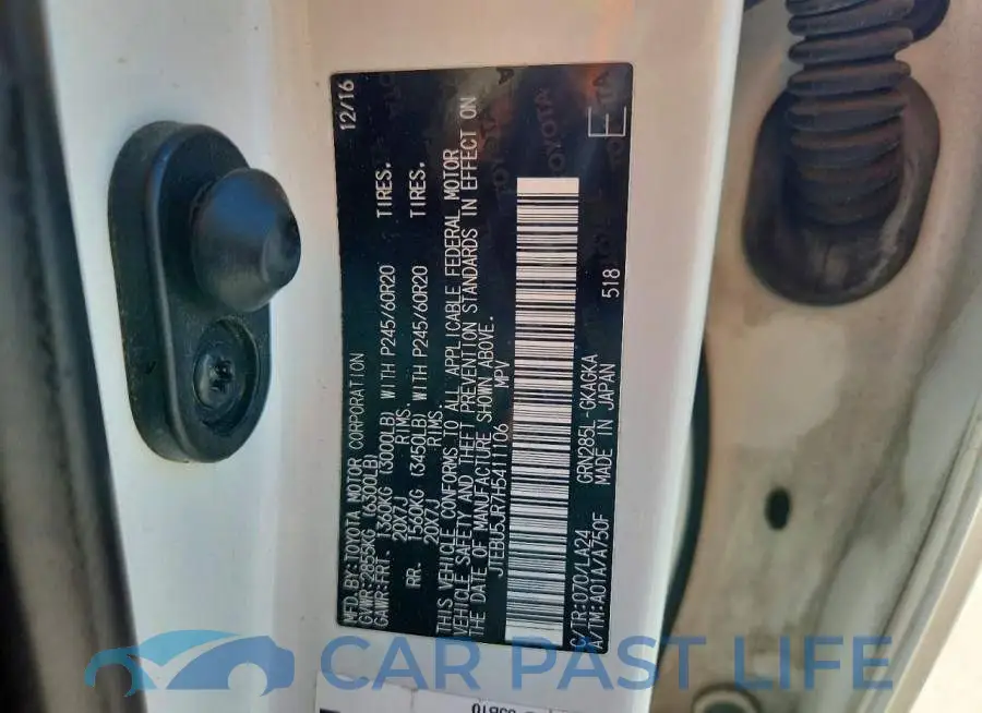 JTEBU5JR7H5411106# 14